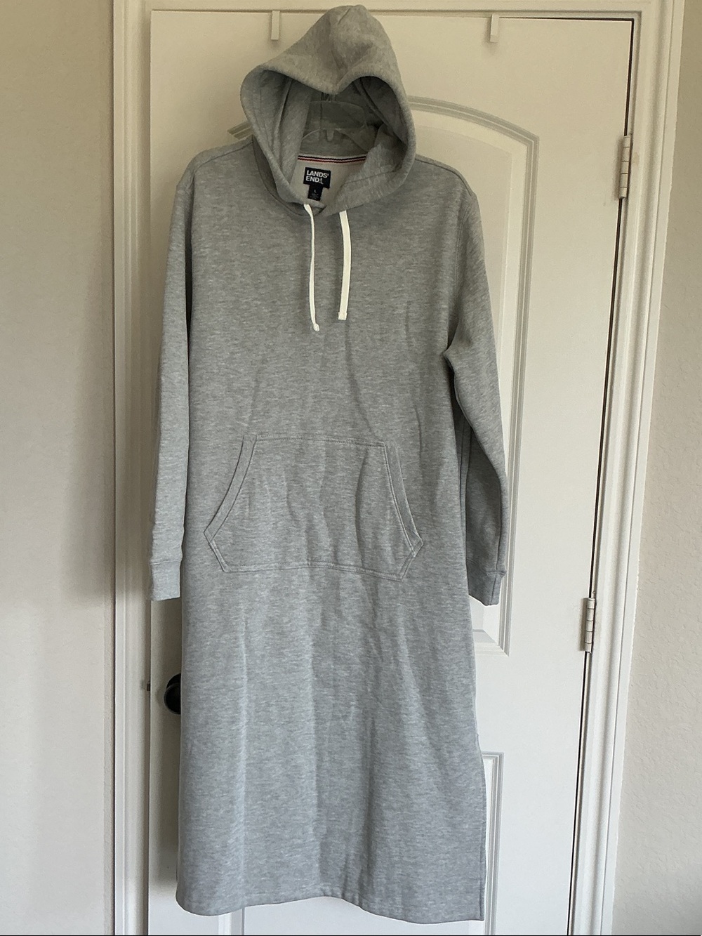 Land’s End Grey Hoodie Lounge Dress
